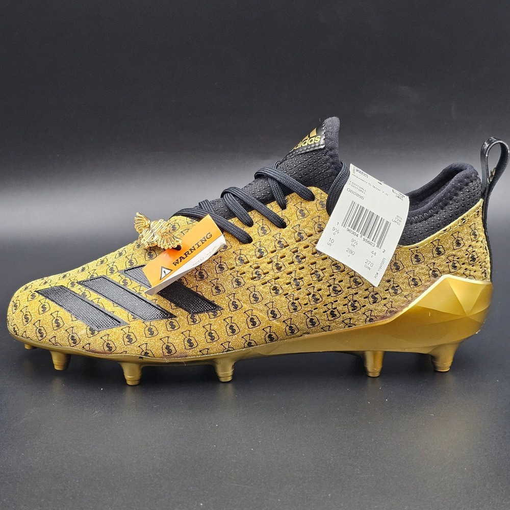 Adidas Adizero 5-Star 7.0 Snoop Dogg Gold Money Bag Football Cleats Mens 10